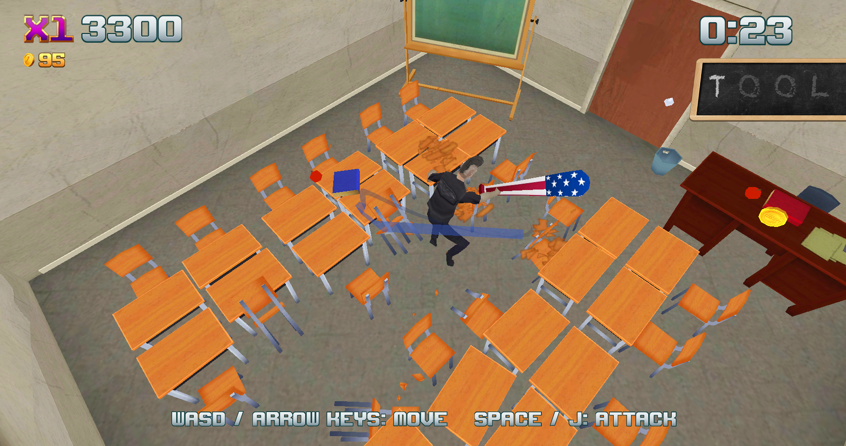 School Fury Game Screenshot